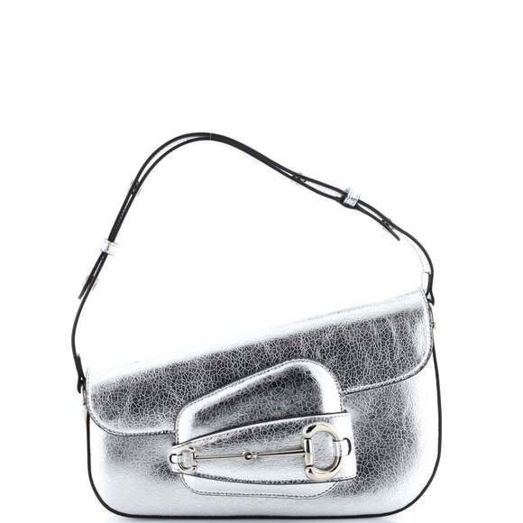 Gucci Horsebit Asymmetric Shoulder Bag #184825G19B - Picture 1 of 12